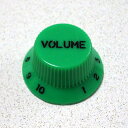 Montreux SC ノブ Strat Volume Knob Inch Green 8793