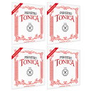 PIRASTRO トニカ 子供用バイオリン弦 E(3127) A(4122) D(4123) G(4124) セット 3/4-1/2 FRACTIONAL VIOLIN TONICA EADG SET
