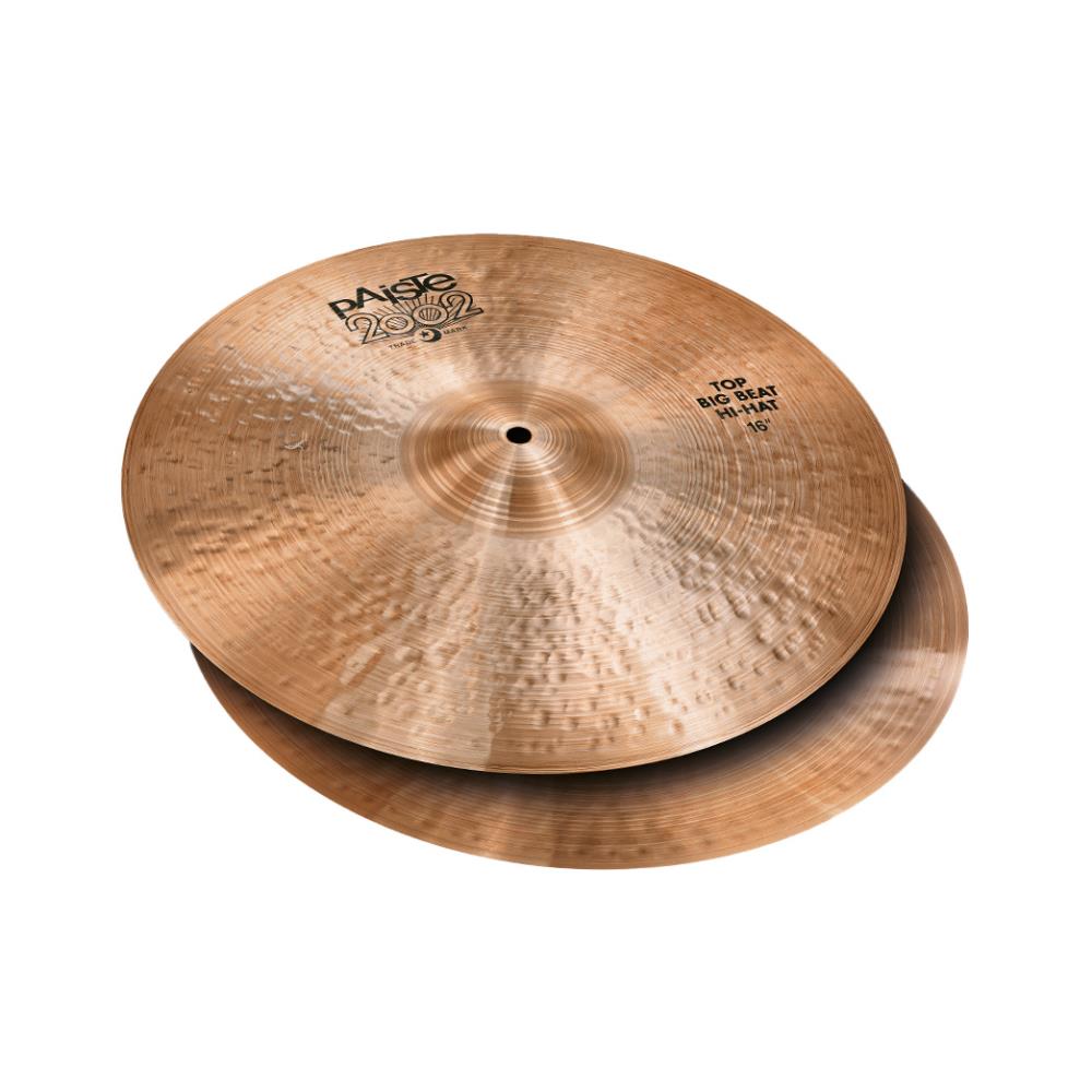 Paiste 2002 Big Beat Hi-Hat（ハイハット）は、豊かで太く、ウェットなオープン・サウンド。リッチで強調された深いチック・サウンドが特徴。 幅広いセッティングに対応する、大きくてドライブ感のある多用途のハイハットです。 サイズ：16インチ