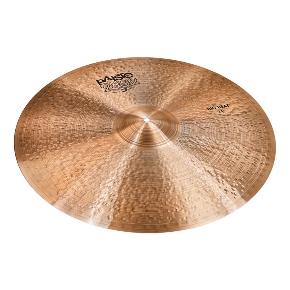 Paiste 2002 Big Beat Multifunction（マルチファンクション）は、ミディアム・ローからラウドまで、クラッシュとしてもライドとしても使えるようにデザインされた、多機能なシンバルです。 明確なピング音と素早くフェードするあたたかく甘美なクラッシュ音が特徴。 サイズ：24インチ