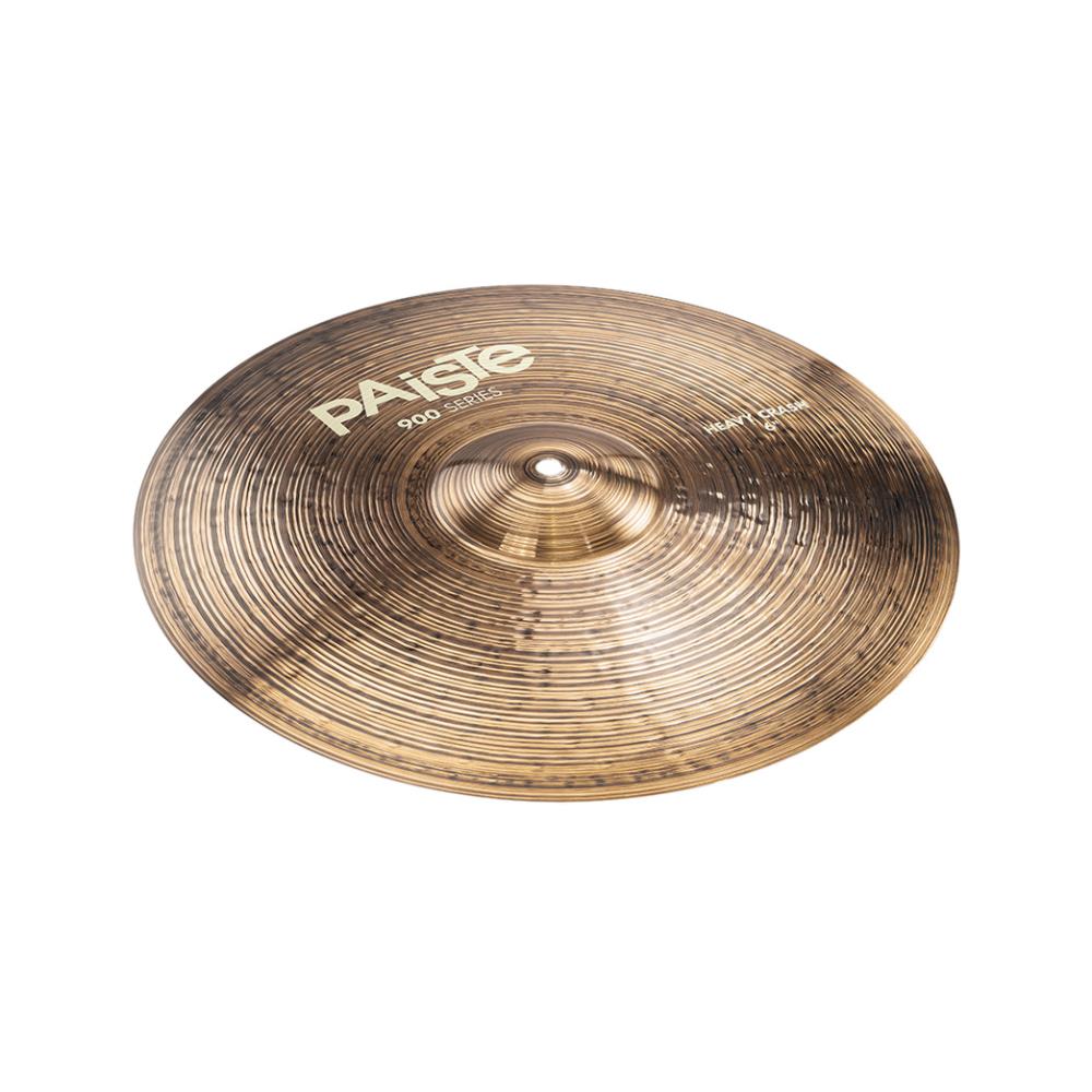 Paiste 900シリーズ「Heavy Crash（ヘビー・クラッシュ）」は、ミディアムブライト、フルボディでソリッドなサウンドが特徴。 肉厚なシンバルは力強いアタックで、ラウドな音楽スタイルに最適です。 サイズ：16インチ