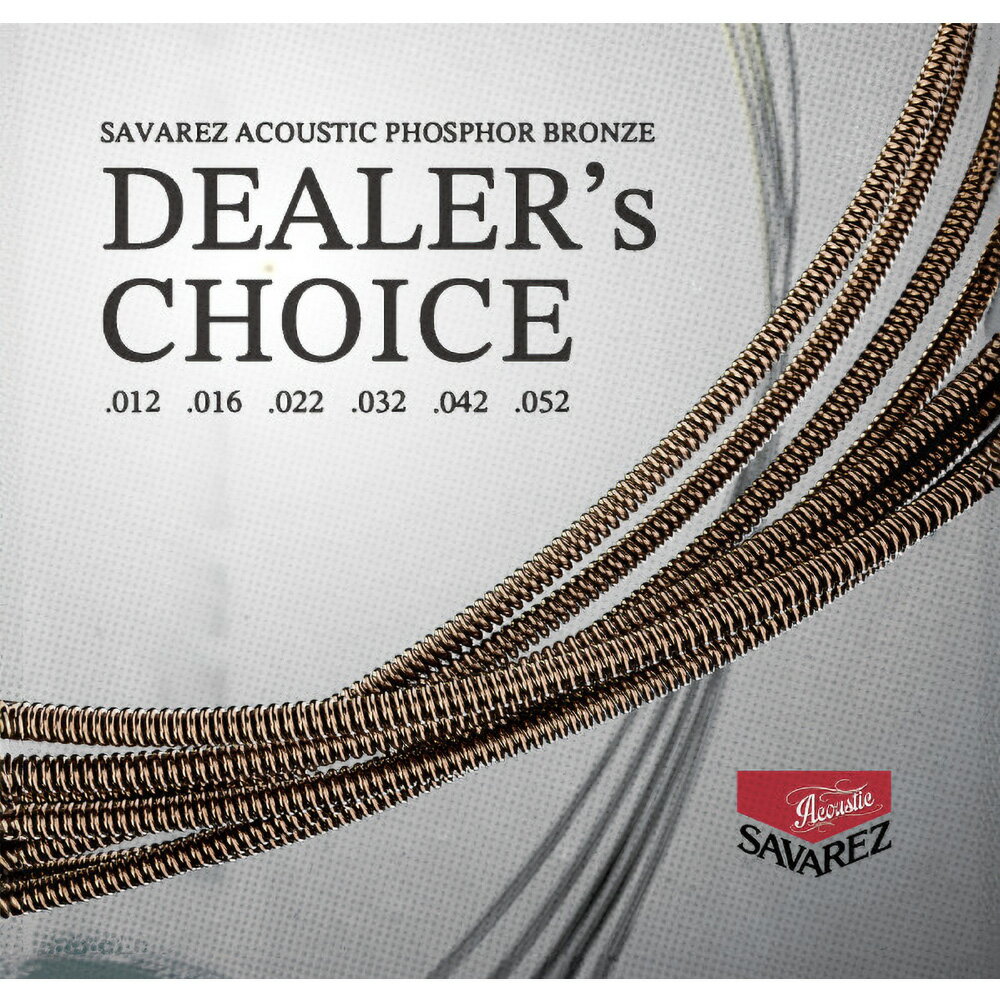 "ガットギター弦で圧倒的なシェアを誇る老舗フランスメーカー『サバレス』がアコースティックギター弦を開発。生産後、劣化が始まっていくのが弦の弱点でしたが、特殊なパッケージングを行うことで、工場から出来上がったばかりの新鮮な状態をキープし強靭なロングライフを実現しました。 ゲージ：.012 / .016 / .022 / .032 / .042 / .052 ※掲載画像はサンプルです。"