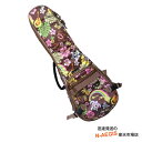 【ポイント5倍!サマーセール】オルカス ソプラノウクレレ用 ロングネック対応 ハワイアン柄 ギグケース ブラウン ORCAS Hawaiian Fabric Gig Case Soprano Ukulele OUHA-USL15 BRW