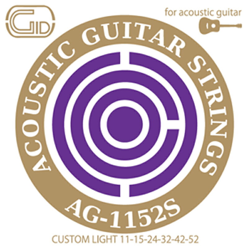 アコースティックギター弦 カスタムライト AG-1152S ジッド GID CUSTOM LIGHT
