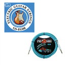 Pig Hog ピッグホッグ ケーブル PCH10GLOR GID GS-EG08 エレキギター弦 ケーブルと弦のセット商品