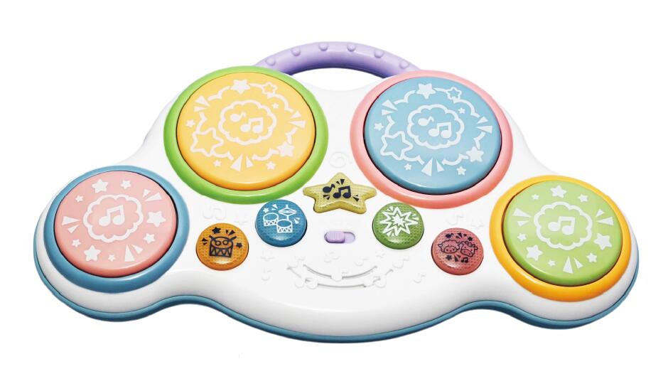 トイローヤル たたいてベビードラム　8845　パッドをたたいて楽しいドラム遊び！ Toyroyal 楽器のおもちゃ 男の子向け 女の子向け Toyroyal Xmas