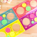 DCMR 文具 デザイン お絵かき 定規 くるくる 輪 を 鉛筆 で 回して 描く 花 ♪ 【お楽しみカラー1点】