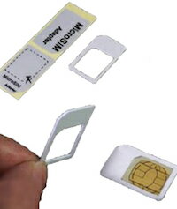 DCMR Micro SIM → SIM カード 変換 スーパー アダプタ ( 黒 ) DCMR Micro SIM → SIM カード 変換 スーパー アダプタ ( 黒 )