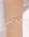 DCMR Jewelry ジュエリー シンプル シルバー プラチナ 風 の 大きな リボン の ブレスレット アクセサリー