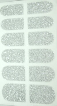 DCMR Accessory つけ爪 ネイル ビューティー キラキラ ネイル シール 選べる カラー (シルバー)