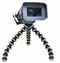 DCMR Camera カメラ 用 三脚 CAMERA TRIPOD トライポッド 大きな 一眼レフ も 支える 極太 の 足 ブラック 黒 グニャグニャ 自由自在 の足 で 柱 に 木 の 枝 に 机 の 上に どこでも カメラ を 固定 できる 【超特大　サイズ 】