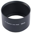 DCMR Camera ワイド レンズ フード マルチ レンズ フード < 金属 > 55 mm < ロング > ブラック 黒 Canon Nikon PENTAX Panasonic OLYMPUS (汎用品)