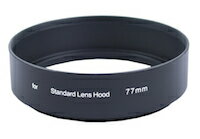 DCMR Camera ワイド レンズ フード マルチ レンズ フード ＜ 金属 ＞ 77 mm ＜ ショート ＞ ブラック 黒 Canon Nikon PENTAX Panasonic OLYMPUS (汎用品)
