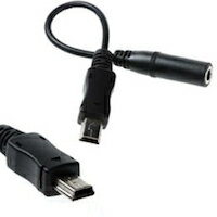 DCMR ѥ ꡼ 3.5mm ۥ å Ѵ Mini USB ü ֥ ȥ mini5p v3 GoPro