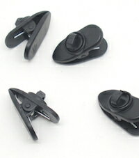 DCMR イヤホン アクセサリー 【4個 セット】 マルチ 携帯 イヤホンケーブル 固定 クリップ ブラック