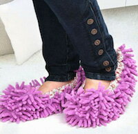 DCMR キッチン スーパー 吸収 イボイボ 加工 超 吸収 ひだひだ モップ お掃除 スリッパ 履き口 ゴム 付..