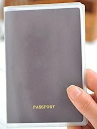 DCMR 文具 トラベル パスポート 透明 モザイク クリア ケース シンプル ベーシック タイプ