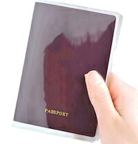 DCMR 文具 トラベル パスポート 透明 クリア ケース シンプル ベーシック タイプ