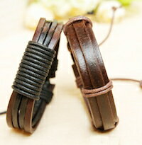 DCMR Jewelry ジュエリー アンティーク レトロ 革 スタイル ハンドメイド リストバンド アクセサリー
