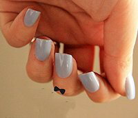 DCMR Accessory つけ爪 ネイル ビューティー ナチュラル ベージュ ブルー つけ爪 のりセット! 24片 自分の爪に合わせて選ぶ フリーサイズ