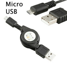 DCMR Micro USB マイクロ USB 充電 通信 巻取り ケーブル 線 スマートフォン アンドロイド 携帯 お楽しみカラーサムソン GALAXY ソニー ドコモ