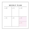 DCMR 【 1点 】 WEEKLY PLAN チェック メモ ノート パッド 94mm x 95mm 予定 ブック(3)
