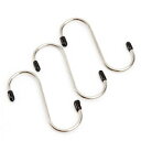 DCMR 高級 ステンレス 万能 S 字 フック ( 中 ) 7.7cm 4本セット! キッチン お風呂場 お鍋掛 水回りに