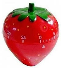 DCMR アナログ おおまか キッチン タイマー フレッシュ いちご ベジタブル 風 約 60 分