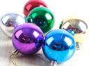 DCMR メリー クリスマス キラキラ パーティー ボール 幸せの 大きな オーナメント 飾り 付け 6 個 セット お楽しみカラー