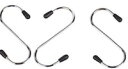 DCMR 高級 ステンレス 万能 S 字 フック ( 中 ) 8cm 3本セット! キッチン お風呂場 お鍋掛 水回りに
