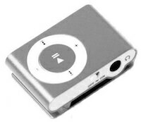 DCMR 【 本体のみ 1点 】 (シルバー)クリップ MP3 プレーヤー 再生 Micro SD カード 使用 音楽 入れるだけ 簡単 再生 操作 シンプル 機能 スポーツ ジョギング