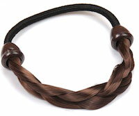 DCMR ジュエリー ライトブラウン ウィッグ ヘアバンド 三つ 編み 風 髪留め ヘアバンド アクセサリー