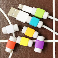 DCMR 【選べるカラー 1個】 コード 根本 補強 バンド スマホ 保護 折れ ちぎれ 防止 プロテクト パソコン USB 充電 データ ケーブル (パープル)