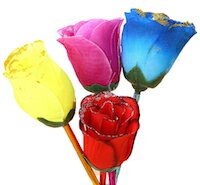 DCMR 文具 【12本】ボールペン バラ の 花束 ラメ デコレーション ポップ カラー トイ 文具 ペン デスクに花束