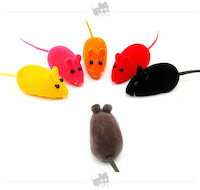 DCMR ペット用品 1点 お楽しみカラー ネズミ ネコ ペット おもちゃ キャット マウス 6x3x2.5cm