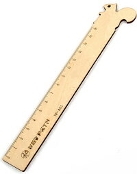 DCMR 文房具 トイ 定規 しおり リス ナチュラル ウッド 15cm 1点のサムネイル