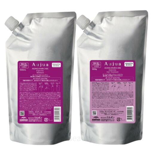 ミルボン オージュア エクイアル シャンプー 1000ml トリートメント 1000g セット 詰め替え リフィル レフィル 根元 エイジングケア 美しい髪 毛先のまとまり ミルボン オージュア エクイアル シャンプー 1000ml トリートメント 1000g セット 詰め替え リフィル レフィル 根元 エイジングケア 美しい髪 毛先のまとまり