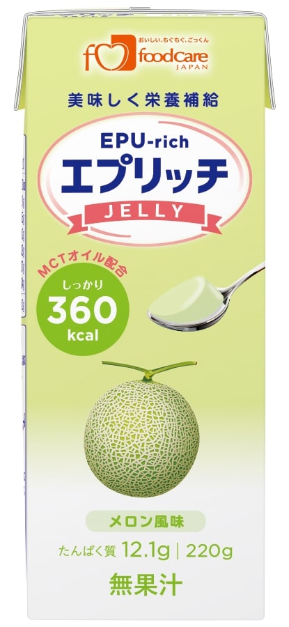 フードケア エプリッチゼリー メロン風味 220g×24本【栄養補助食品 介護食 高齢者】