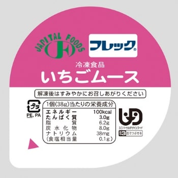 味の素 いちごムース 約38g×10 【冷凍 たんぱく補給 介護食 高齢者】