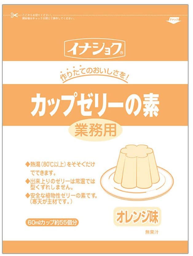 伊那食品 カップゼリーの素 オレンジ 600g 【イナショク 業務用 デザート】