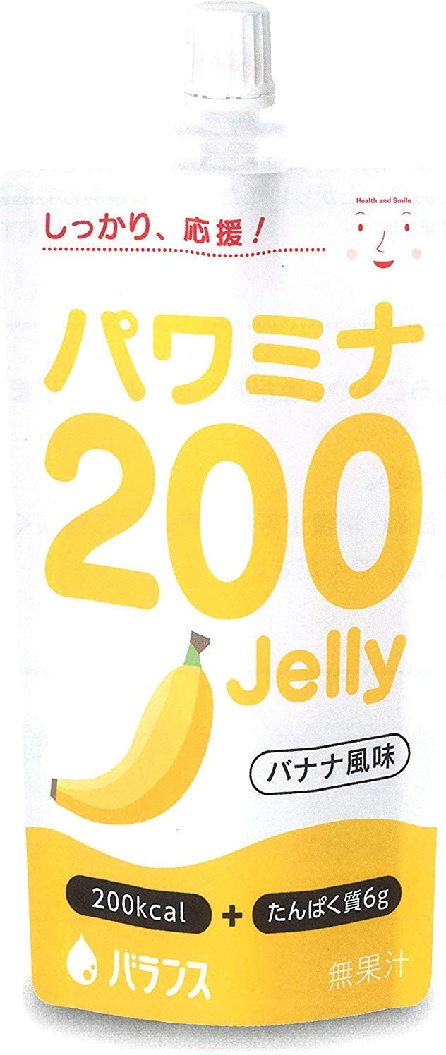 パワミナ200ゼリー　バナナ風味　120g×24個【バランス】【送料無料】【介護食】【栄養補給】