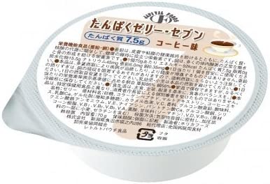 たんぱくゼリーセブン コーヒー味 70g×24個【ホリカフーズ】【送料無料】【栄養補給】