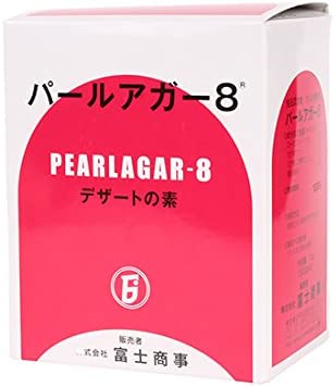 海藻から抽出精製された多糖類を主原料としたゲル化剤（増粘多糖類）です。 透明度・弾力性および光沢に優れ、無味無臭なのでお好みの色・味・香りがつけられます。 ■名称：食品素材　ゲル化剤製剤 ■原材料名：成分及び重量パーセント ローカストビーンガム8％、カラギナン7％、リン酸二水素カリウム2％、食品素材（ブドウ糖）83％ ■保存方法（未開封）：直射日光、高温多湿を避けて涼しい場所で保存 ■注意事項： あらかじめ砂糖とよく粉末混合し、沸騰水に軽く攪拌しながら徐々に加えて十分に溶かしてください。 砂糖などの粉末の糖を使用しない場合は水に攪拌しながら徐々に加え、分散してから加熱（80度以上）して完全に溶かします。 酸味の強いものを加える場合は本品を加熱溶解したあとに加えてください。