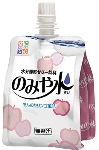 りんご キッセイ薬品 のみや水 ほんのりリンゴ風味 150g×36本【水分補給ゼリー 高齢者】