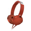ソニー【SONY】ステレオヘッドホン MDR-XB550AP-R(レッド)★【MDRXB550APR】