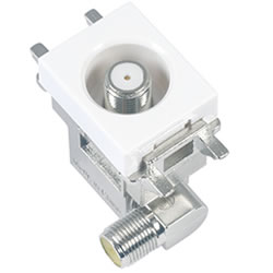 DXアンテナ【CS/BS-IF・UHF・VHF/FM帯】小形壁面テレビ端子（通電仕様）SU7L2S★【2K・4K・8K放送対応】