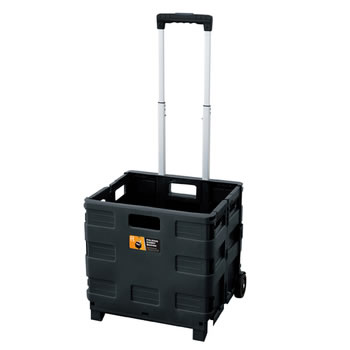 東谷【収納にもアウトドアにも】フォールディングキャリーワゴン LFS-35BK（ブラック）★【LFS35BK】