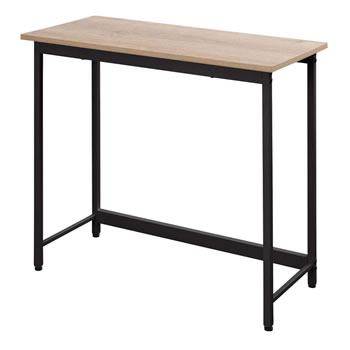 アイリスオーヤマ【IRIS】ベーシックデスク 800×400 ライトナチュラル／ブラック BDK-8040-NABK★【PCデ..