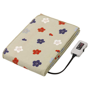 椙山紡織【Sugiyama】電気綿毛布 180cm×80cm 敷毛布ロング SSW20MSL07-SG★【サクラグレー】