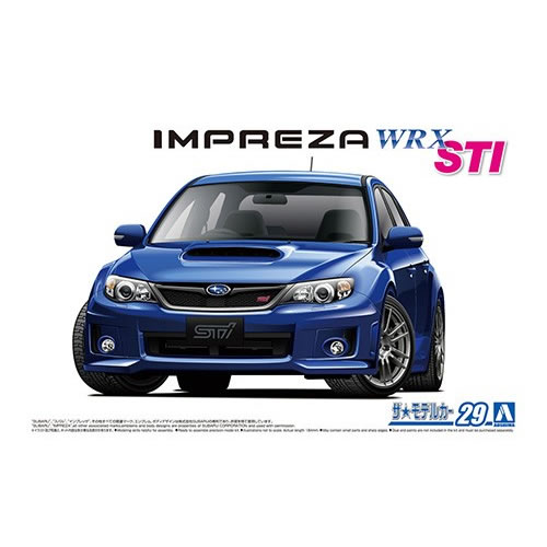 アオシマ【プラモデル】1／24 ザ モデルカー No.29 スバル GRB インプレッサWRX STI ’10 H-4905083058343